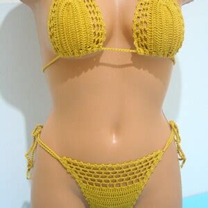 Crochet Bikini Crochet Bikini Set Crochet Thong Bikini Sexy Bikini Piece Bikini Set