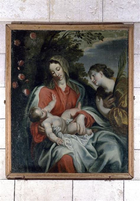 Tableau Vierge à l Enfant avec sainte Catherine d Alexandrie