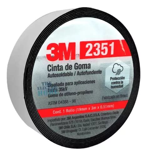 Cinta De Goma Autosoldable M Vulcanizada Mm X Mts