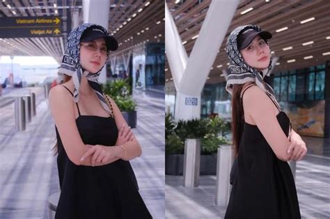 Cựu hot girl Huyền Lizzie khoe thời trang sân bay tuyệt đối điện ảnh Báo Tri thức Cuộc sống