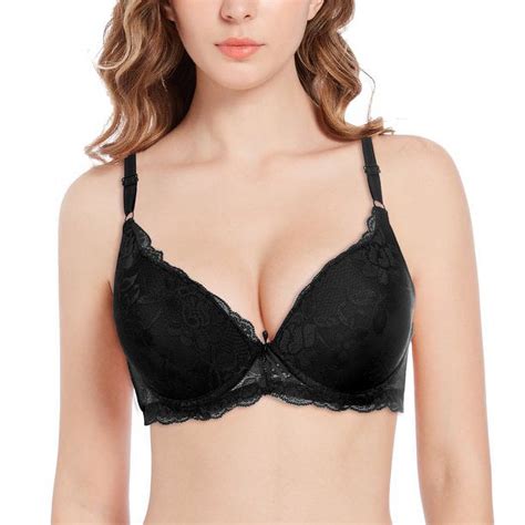 34b Bras For Women Underwire Push Up Lace Bra Pack Padded Contour Everyday Bras B 34b