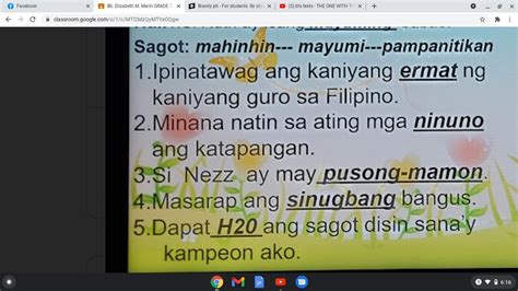 Panuto A Tukuyin Ang Mga Salitang Balbal Kolokyal At Banyag Sa Mobile