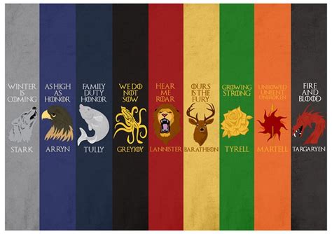 Game Of Thrones Sigils