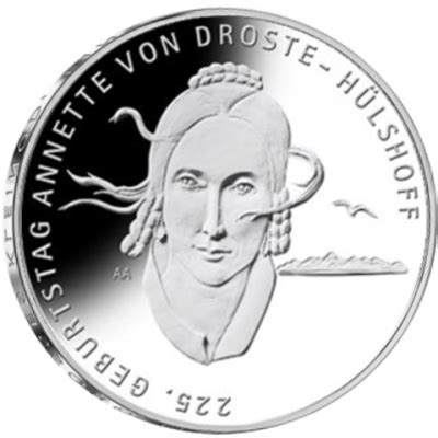 Deutschland 20 Euro Münze 2022 Annette von Droste Hülshoff