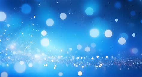 Premium Photo Blue Particles Background