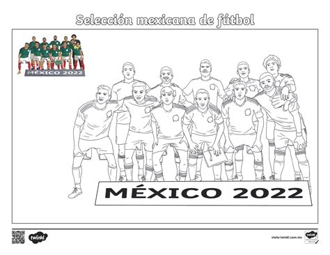 Hoja Para Colorear Seleccion Mexicana De Futbol Pdf