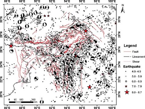 A Seismotectonic Map Of Northeast India And Its Adjoining Region