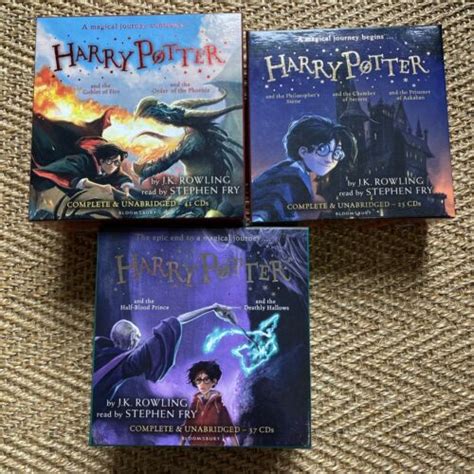 Harry Potter Audio Books 1 7 Complete CD Collection Stephen Fry