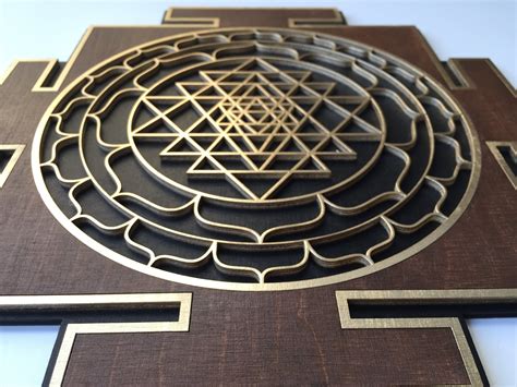 Sri Yantra Wall Art Laser Cut Sacred Geometry Sri Chakra Etsy Australia