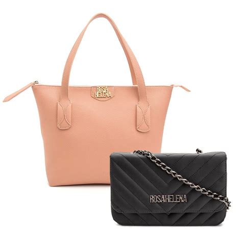 Kit Bolsas Transversal Clutch Preta Ombro Dubai Nude Shopee Brasil