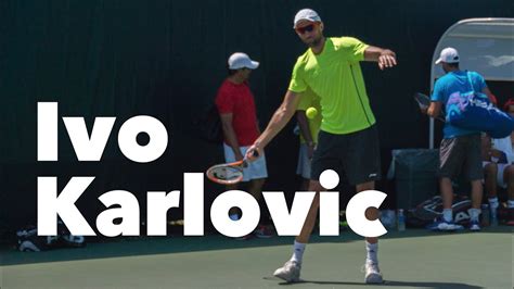 Ivo Karlović I Forehand And Backhand Slow Motion I Miami Open 2015 Youtube