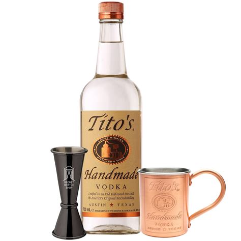 Tito's Vodka Copper Mug & Jigger Set | Next Day Delivery | Secret