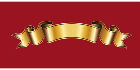 Download Gold Ribbon, Ribbon, Heraldry. Royalty-Free Vector Graphic ...