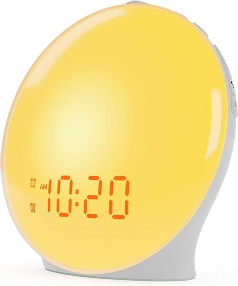 Wake Up Light Sunrise Alarm Clock for Kids, Heavy Sleepers, Bedroom ...