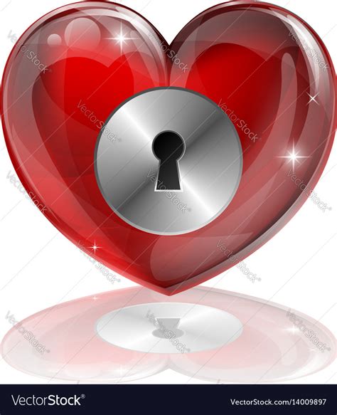 Heart Lock Royalty Free Vector Image Vectorstock