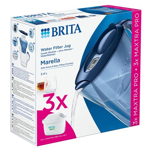 Brita Pack Carafe Filtrante Marella Cool Blue Maxtra Pro All In