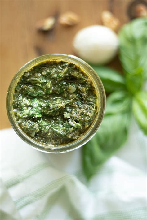 The Best Fresh Garden Basil Pesto With Walnuts The Homestyle Cottage