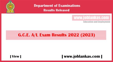 G C E A L Exam Results 2022 2023 Released Online Doenets Lk