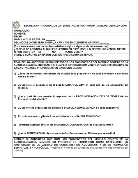 Doc Wa Escuela Parroquial De Catequistas Espac Formato