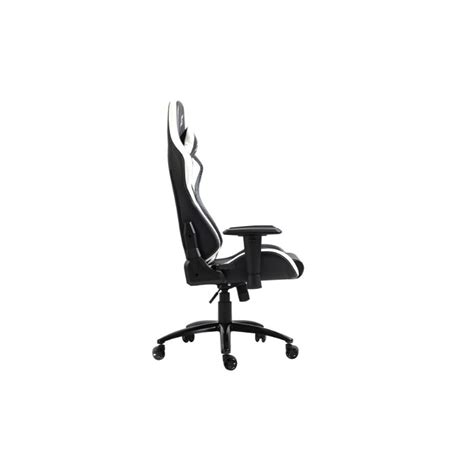 Cadeira Gamer Superframe 2D Giratoria Apoio Braços Preto e Branco Hunter