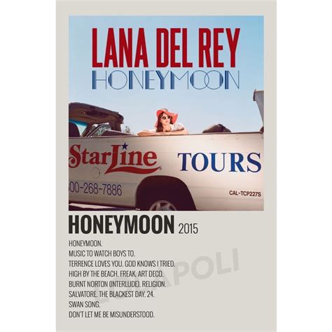 Jual Poster Cover Album Honeymoon Lana Del Rey Shopee Indonesia