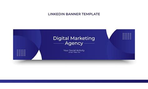 Premium Vector Digital Marketing Agency Linkedin Banner Template