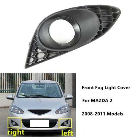 Xuming 1cps Front Bumper Fog Light Cover For MAZDA 2 2008 2009 2010