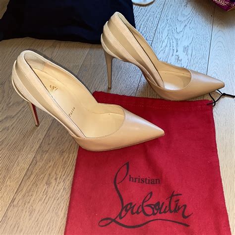 Christian Louboutin Nude Leather Pump Gem