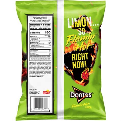 Doritos Flamin Hot Limon Flavored Tortilla Chips 9 75 Oz Ralphs