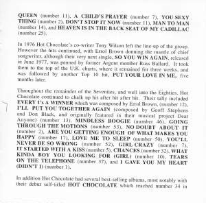 14 Greatest Hits CD Best Of Von Hot Chocolate