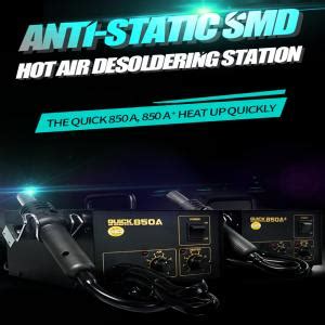 Quick 850A 850A 220V SMD Rework Station Hot Air Gun Desoldering Tool Repair Station Martview