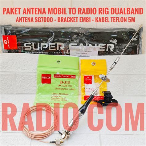 Jual Paket Antena Mobil Super Gainer Sg Antena Rig Mini Uv