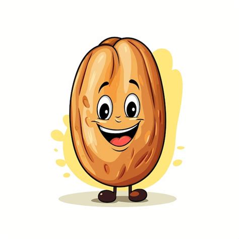 Premium Vector Vector Peanut Cartoon Illustration