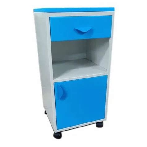 Blue And White Mild Steel Hospital Bedside Locker Size X X Inch