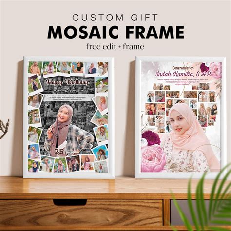 Jual Kado Mozaik Foto Best Seller Kado Ulang Tahun Hadiah Wisuda