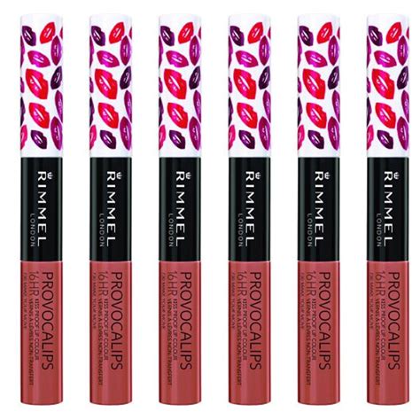 6 Pack Rimmel Provocalips 16hr Kissproof Lipstick Make Your Move 0