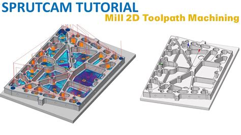 SprutCAM Tutorial 168 Mill 3 Axis Aluminium Toolpath Machining YouTube