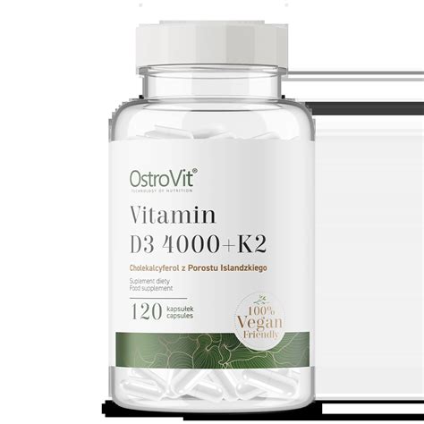 OstroVit Vitamin D3 4000 IU K2 VEGE 120 Capsules 8 36 Official