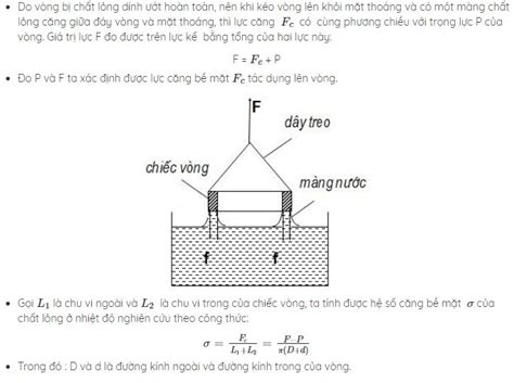 Báo cáo thực hành Xác định hệ số căng bề mặt của chất lỏng 1 Dụng cụ