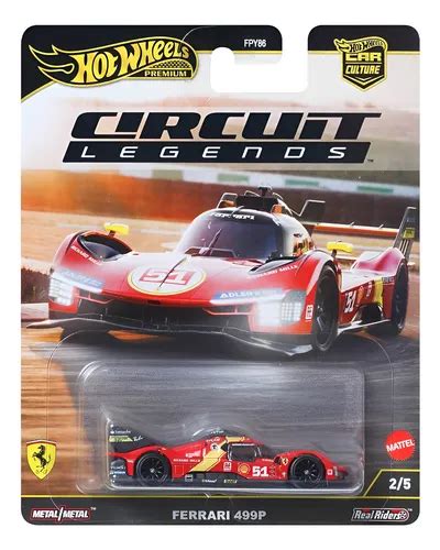 Hot Wheels Premium Ferrari p Circuit Legends Car Culture Vermelho Frete grátis