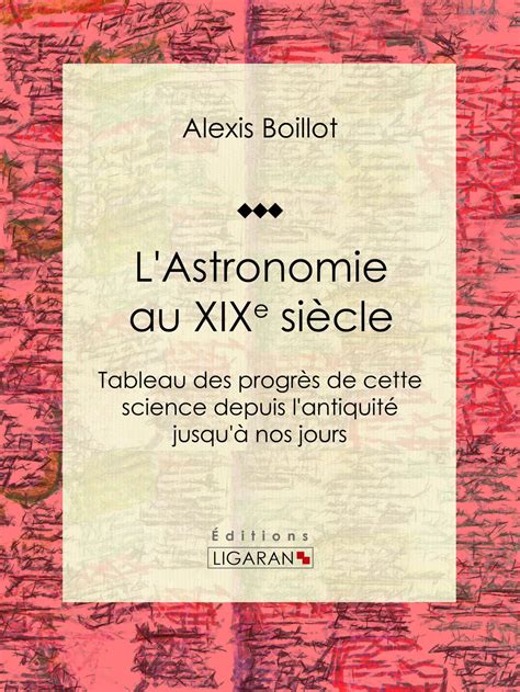 L Astronomie Au Xixe Si Cle Tableau Des Progr S De Cette Science