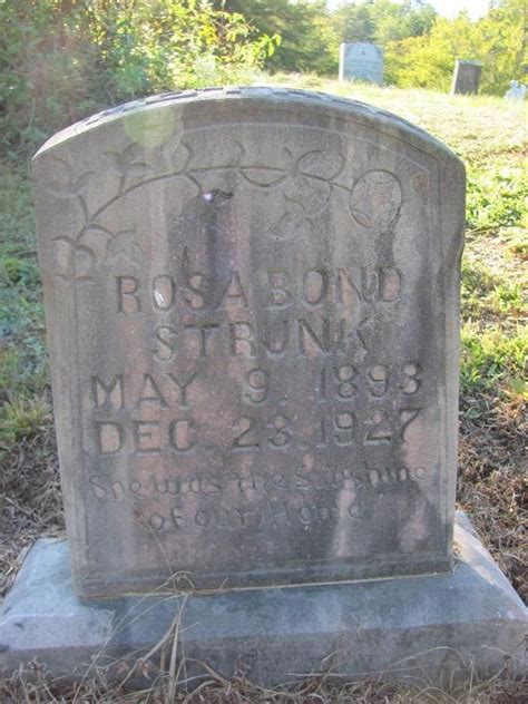 Rosa Bond Strunk 1893 1927 Monumento Find A Grave