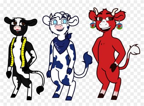 Cow Mascots By Ukitake123 Cartoon Full Size Png Clipart Images Download