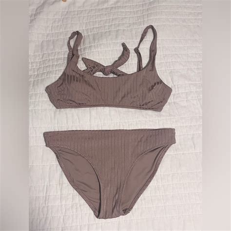 Aerie Swim Lightly Worn Nude Pink Aerie Swimwear Set Poshmark