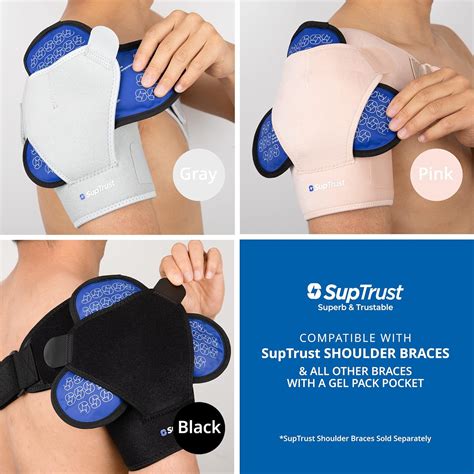 Gel Ice Pack For Injuries Reusable Cold Hot Pack For Neck Shoulder