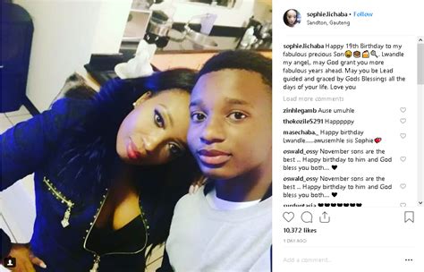 Sophie Ndaba Celebrates Her Son's 19th Birthday With A Sweet Message