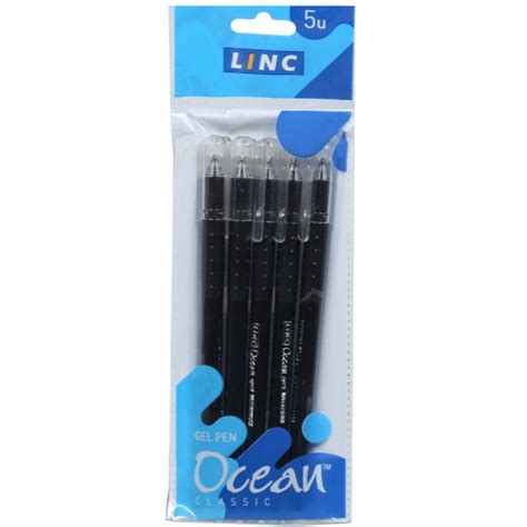 Buy Linc Ocean Classic Black Gel Pen Pack Of In Wholesale Price