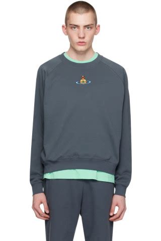 Gray Raglan Sweatshirt By Vivienne Westwood On Sale