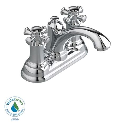 American Standard Williamsburg 4-inch 2-Handle Low-Arc Bathroom Faucet in Polished Chrome ...