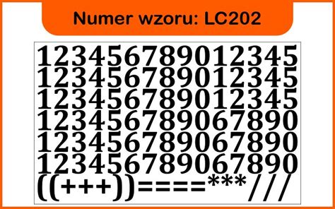 Litery Cyfry Samoprzylepne Naklejki Cyferki Cm